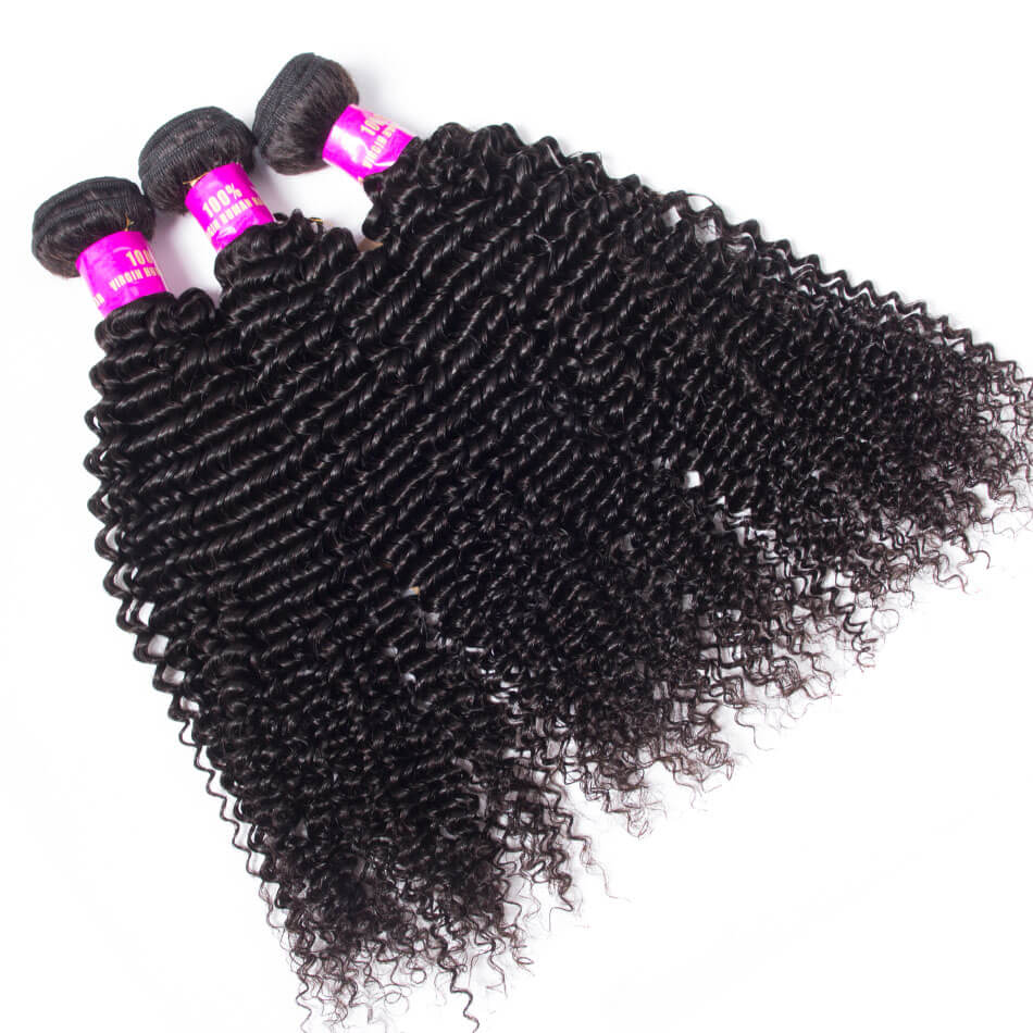 Kinky Curly Hair Weave 4 Bundles Hair Unprocessed Virgin Brazilian Hair Bundles Kinky Curly Human Hair Extenison