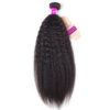 Curlymuse Kinky Straight Hair Brazilian Virgin Hair 3 Bundles High Quality Virgin Human Hair Yaki Straight Hair