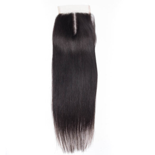 Tinashe Hair 4*4 Lace Closure Straight Brazilian Straight Human Hair Closure Free Part Middle Part Three Part