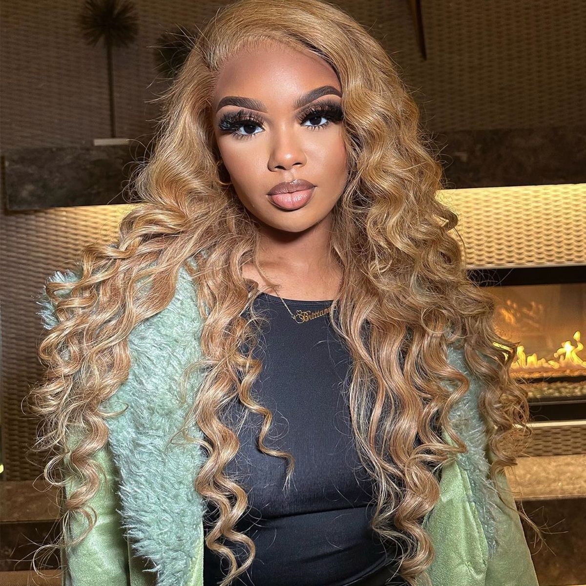 #27 Honey Blonde Loose Deep Wave HD Lace Wig Human Hair Wig 180% Density