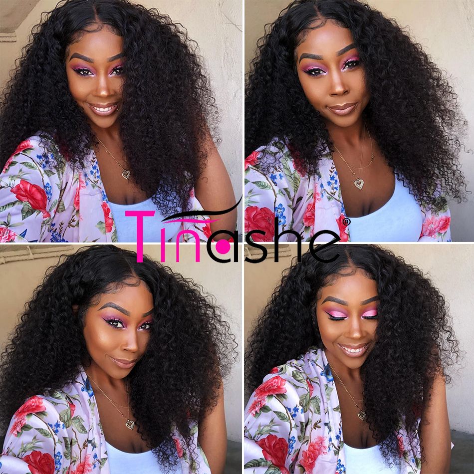 Tinashe Brazilian Curly Virgin Hair With Closure 100% Virgin Human Hair Bundles With Closure Jerry Curly