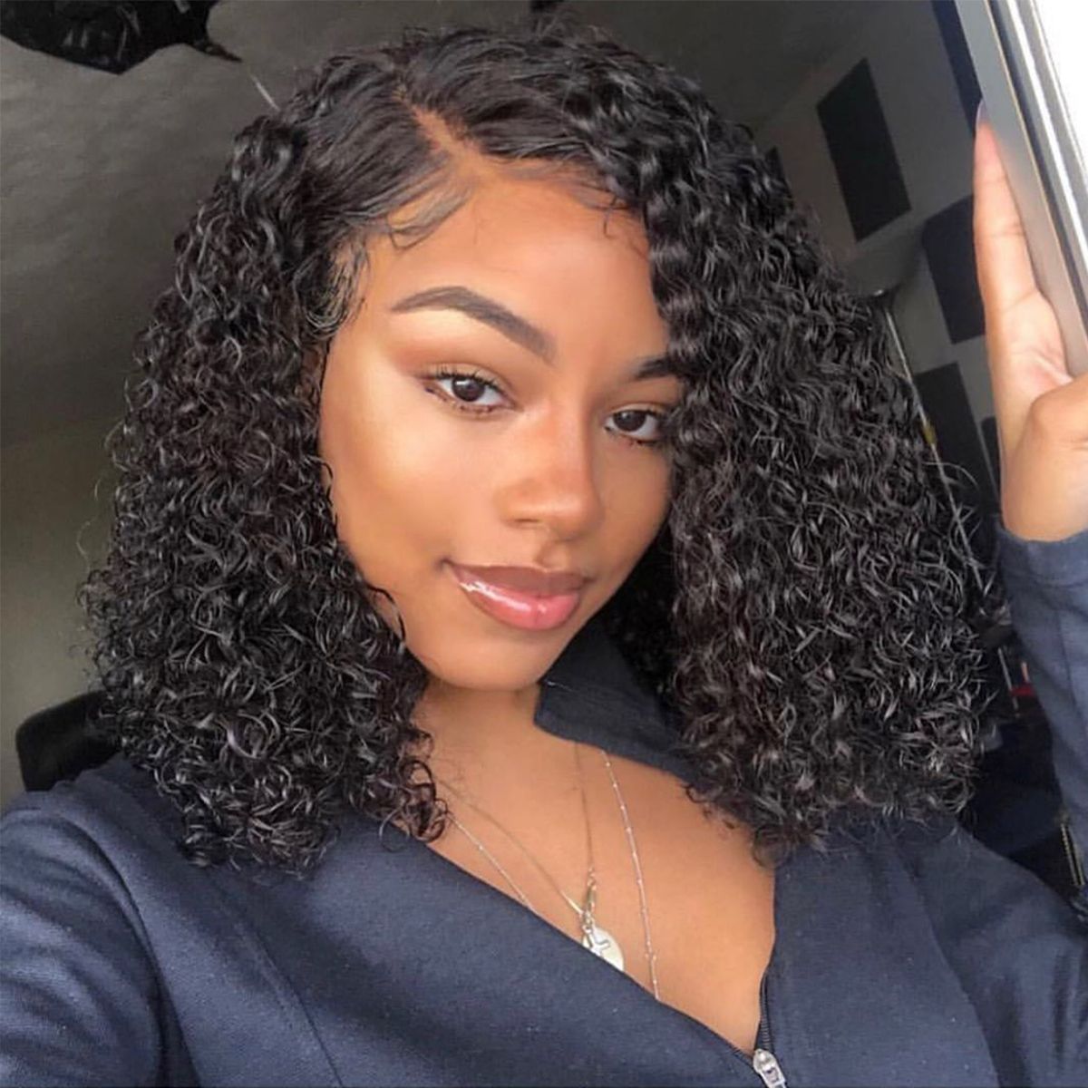 Throw On & Go Glueless 6x5 13x4 HD Lace Front Wig Deep Curly Short Bob Wig