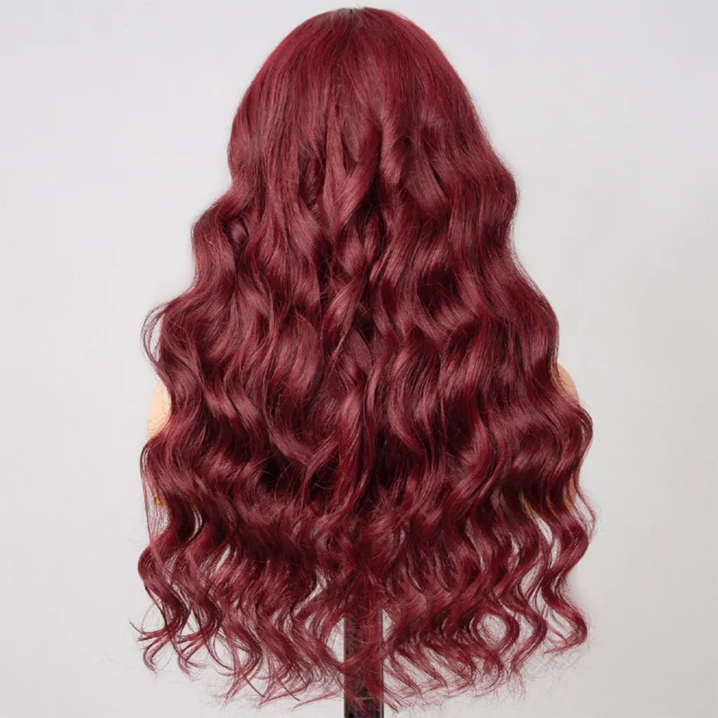 99J Color Burgundy Body Wave Wig Lace Front Wig