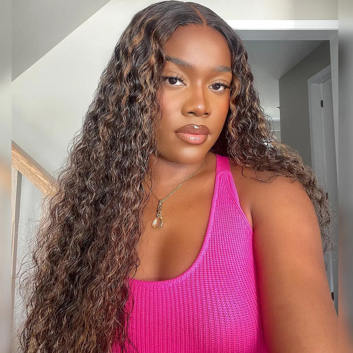 Highlight Water Wave 6x5 13x4 HD Lace Human Hair Wigs
