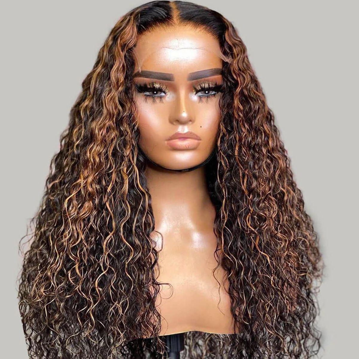 Highlight Water Wave 6x5 13x4 HD Lace Human Hair Wigs