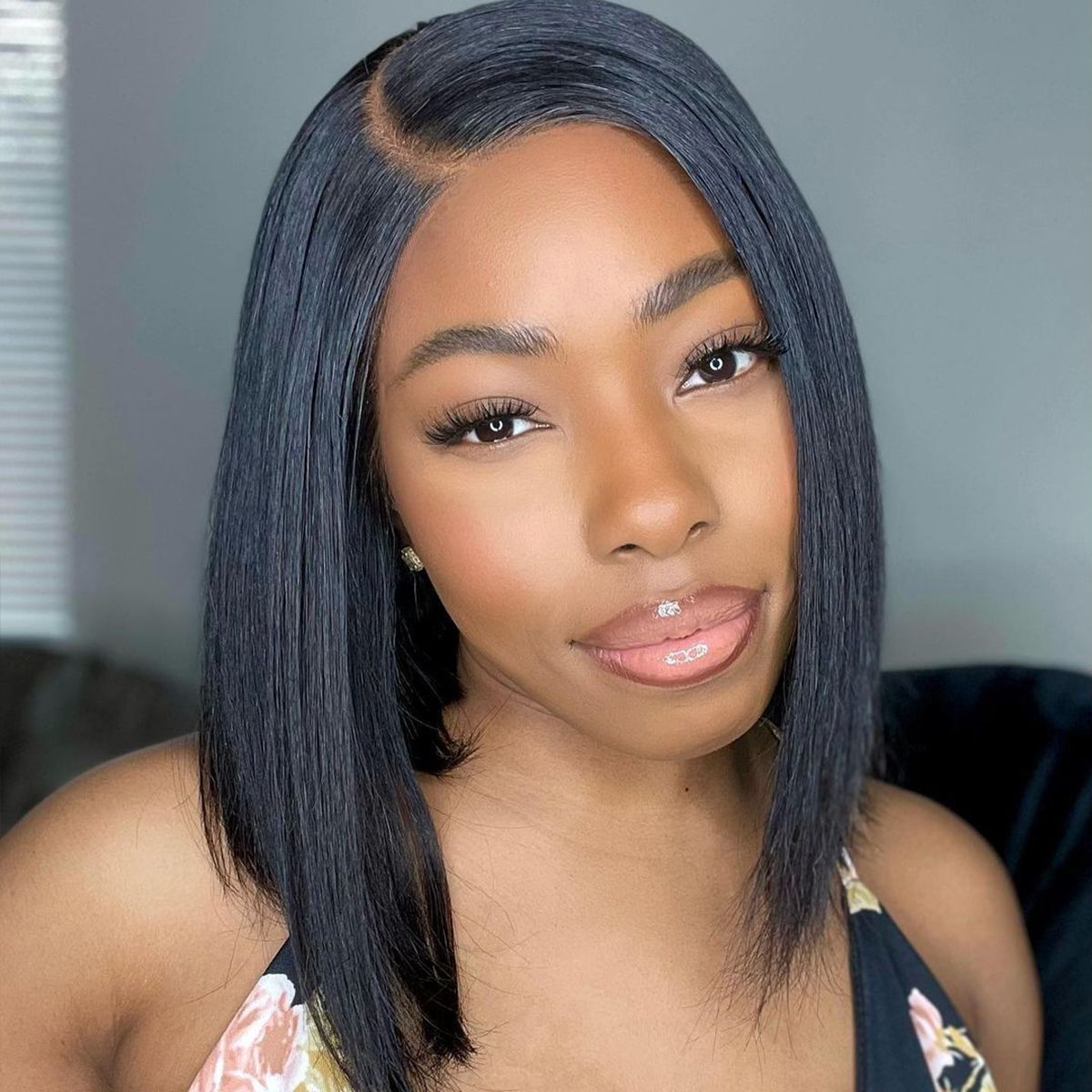 C-Shaped Side Part Straight Bob Wig Minimalist Undetectable HD Lace Human Hair Wig Classic & Chic