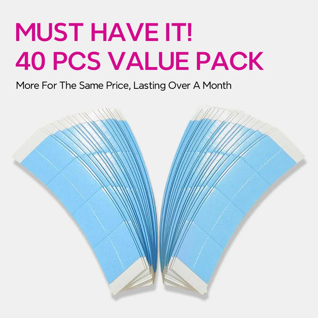 40 Pcs Double-Sided Lace Tape for Wigs