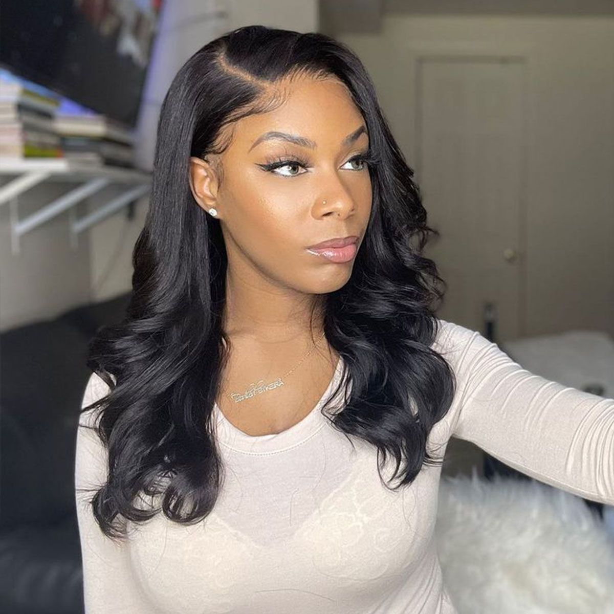 Barrel Curls Glueless Lace Wig 6x5 / 13x4 Undetectable HD Lace Front Short Wigs 200%
