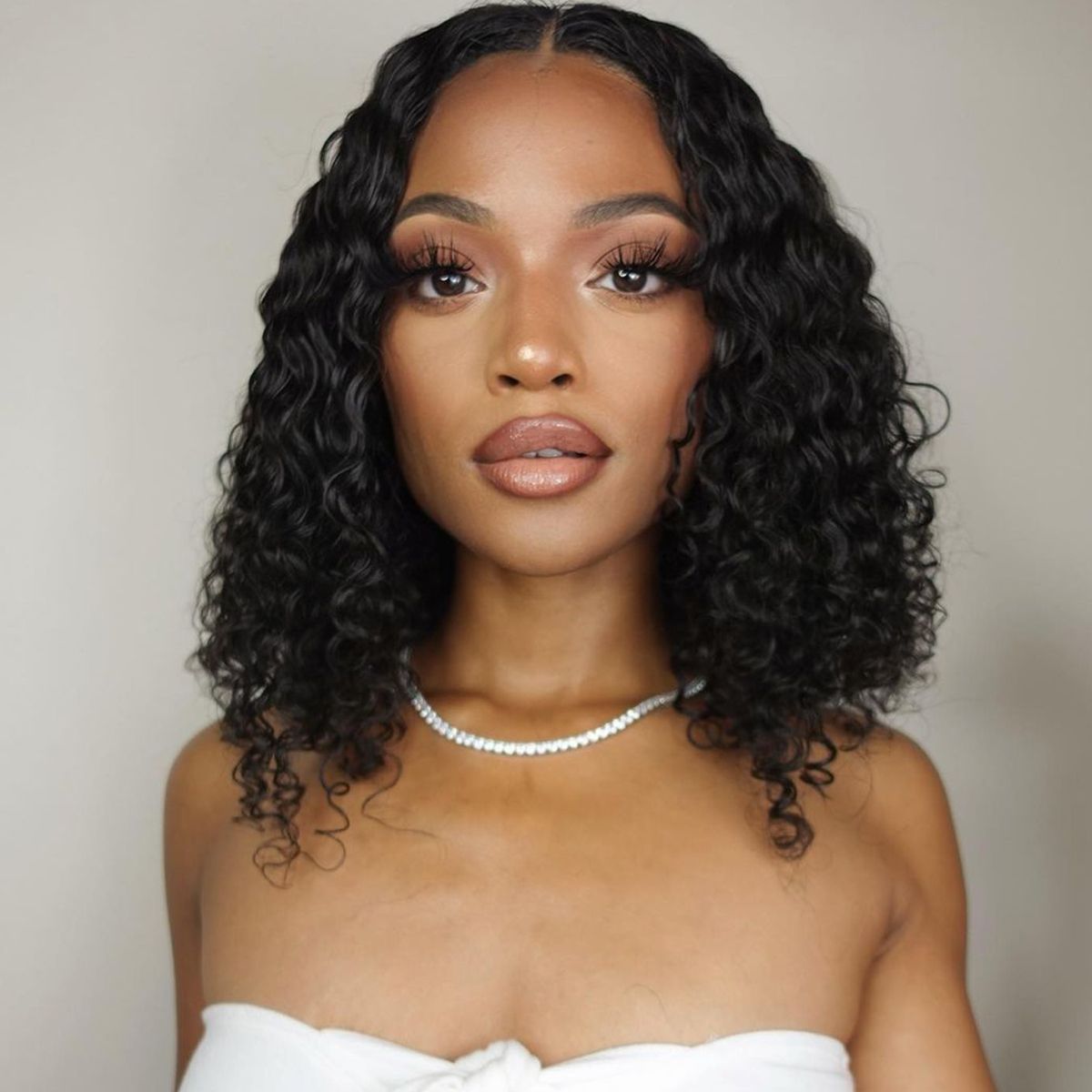 Water Wave Short Bob Wig Glueless 13x4 Lace Front Wig 150%