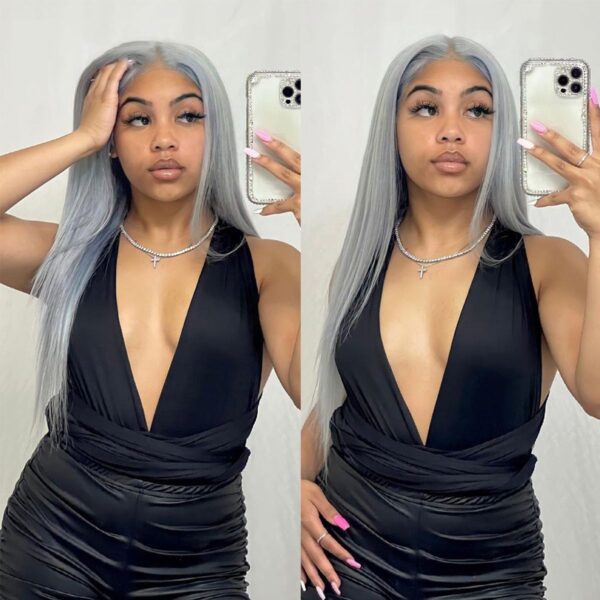 Colorful Straight Hair 13x4 Lace Front Wigs High 180% Density
