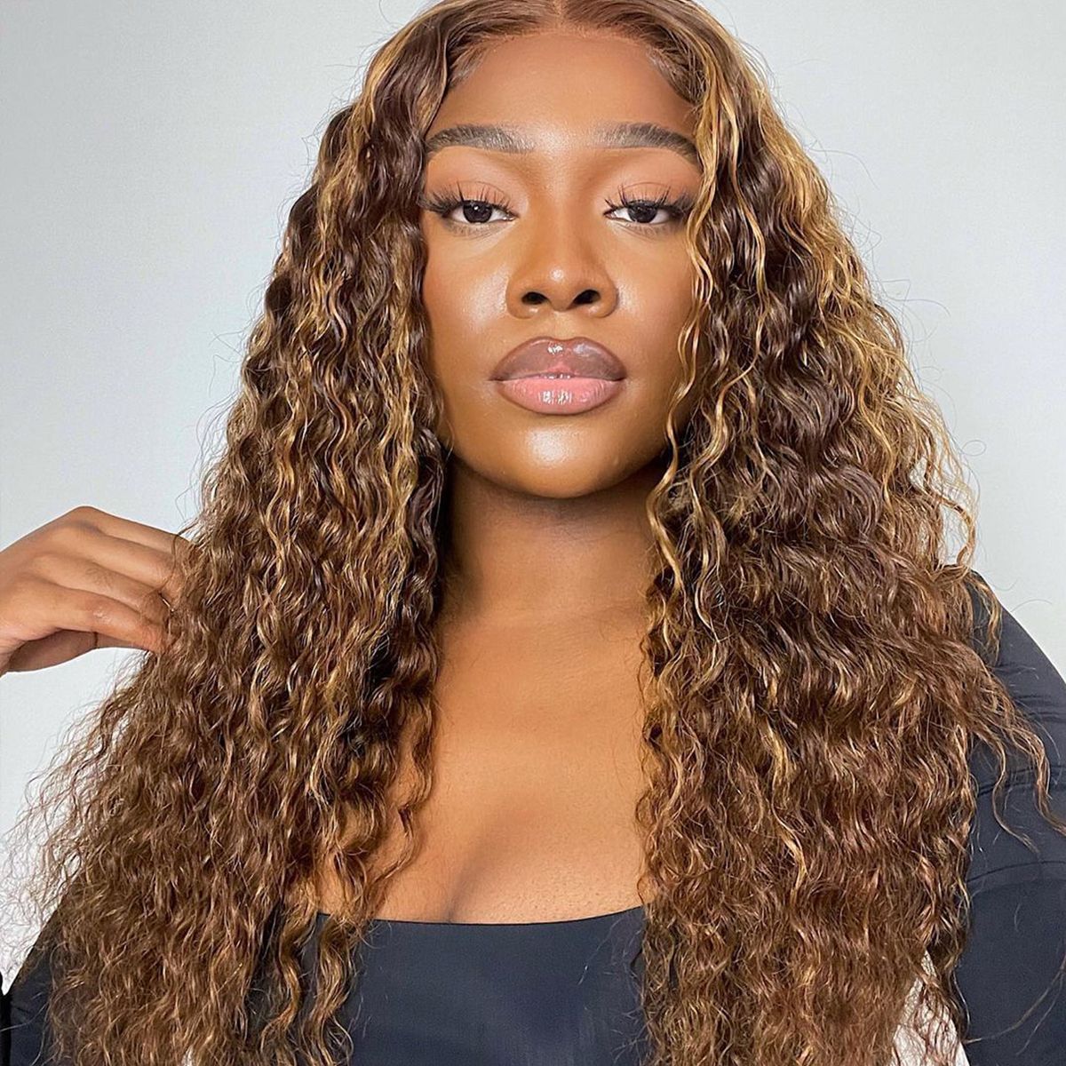 Highlight Honey Blonde Deep Wave 6x5 13x4 Human Hair HD Lace Front Wigs