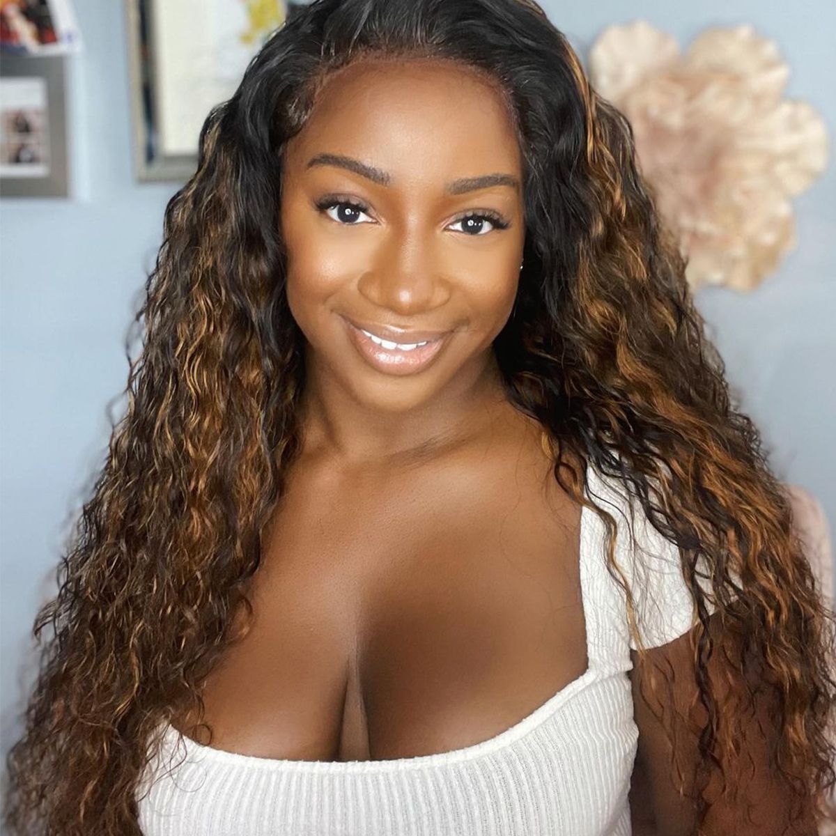 Highlight Water Wave 6x5 13x4 HD Lace Human Hair Wigs