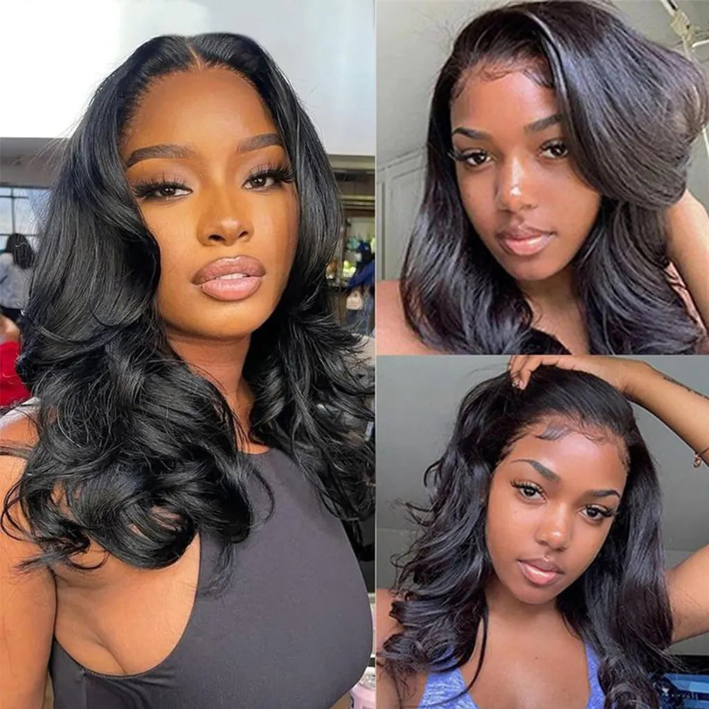 Layered Cut Loose Body Wave 6x5 HD Lace Wig Shoulder Length Human Hair Lace Wig
