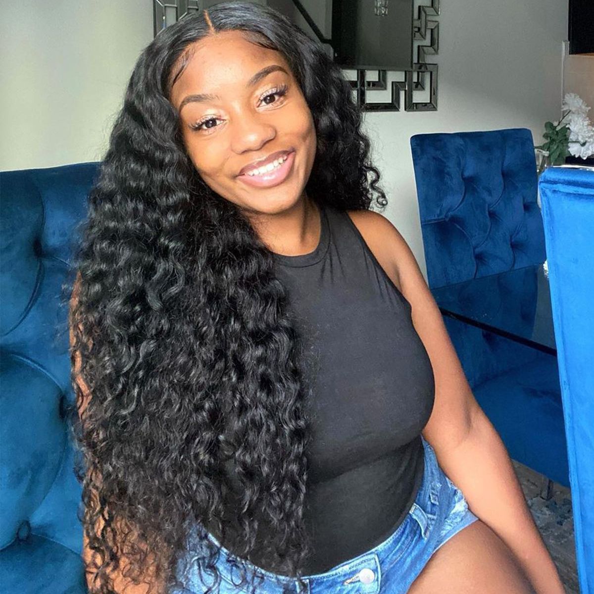 Ready To Go Pre-Bleached Knots 6x5 Lace Closure Wig Pre-cut HD Lace Wig Loose Deep Pre-plucked Hairline