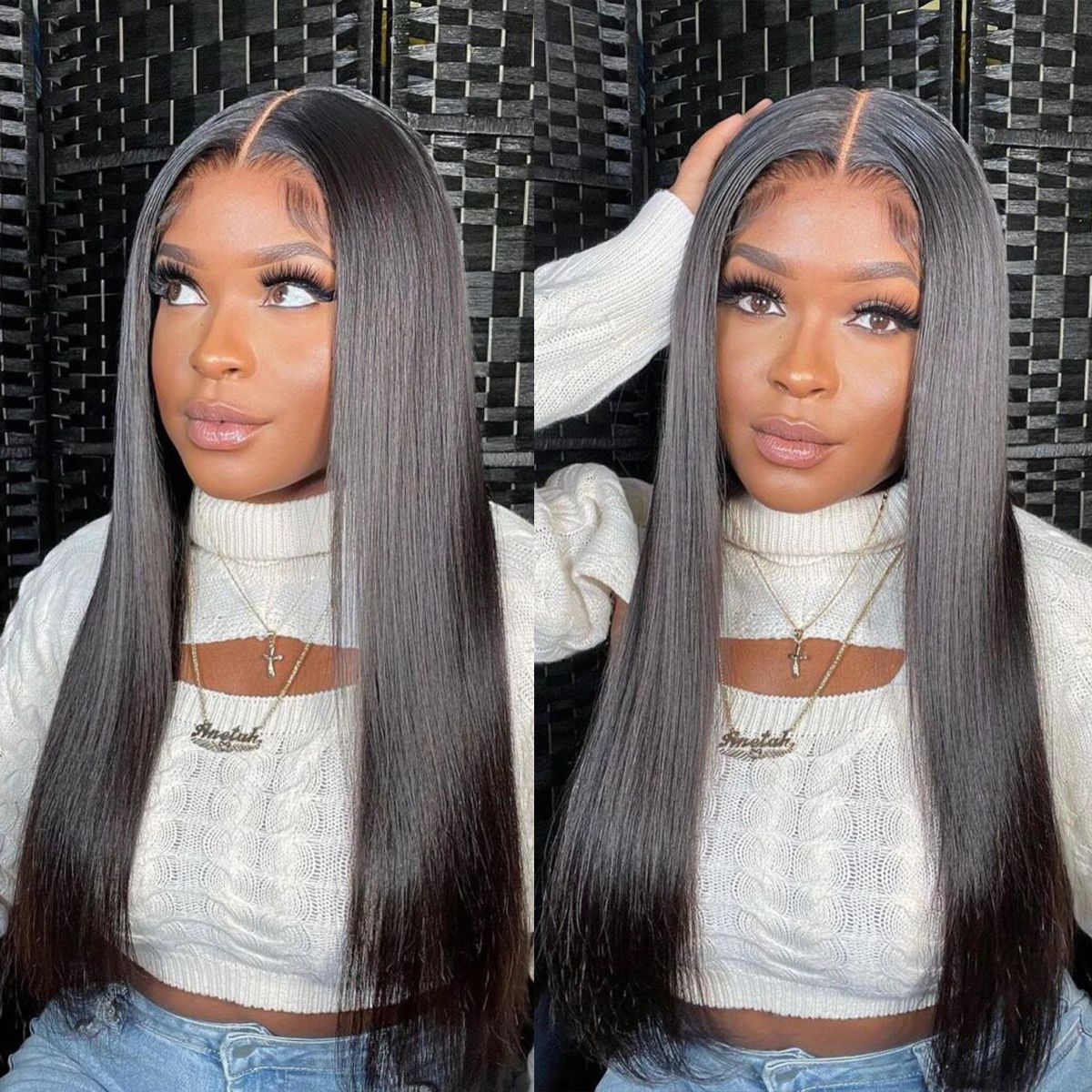 5x5 Undetectable HD Lace Wigs High Quality Straight Hair Wig 180% Density
