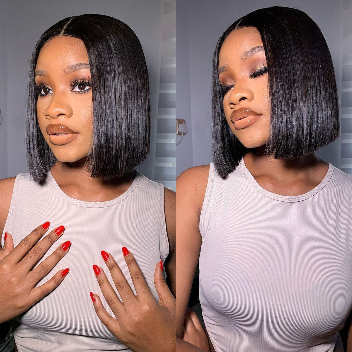 Super Sale Straight Bob Wig 4x4 13x4 Human Hair Lace Wig 150%