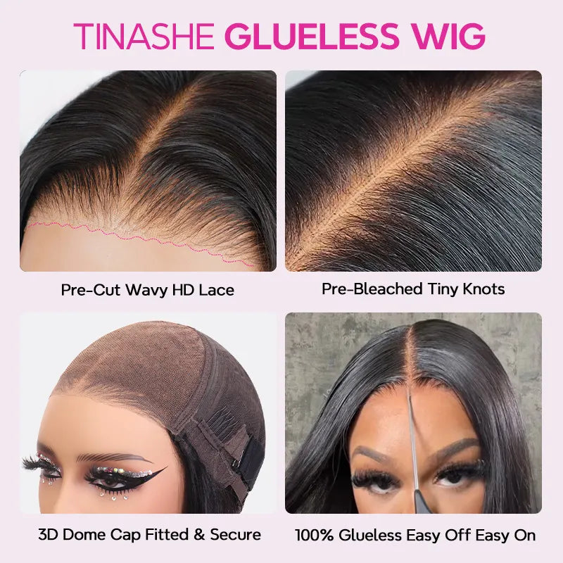 Ombre Highlight Honey Blonde With Dark Roots Body Wave Wear Go Pre-Cut Lace Front Wig