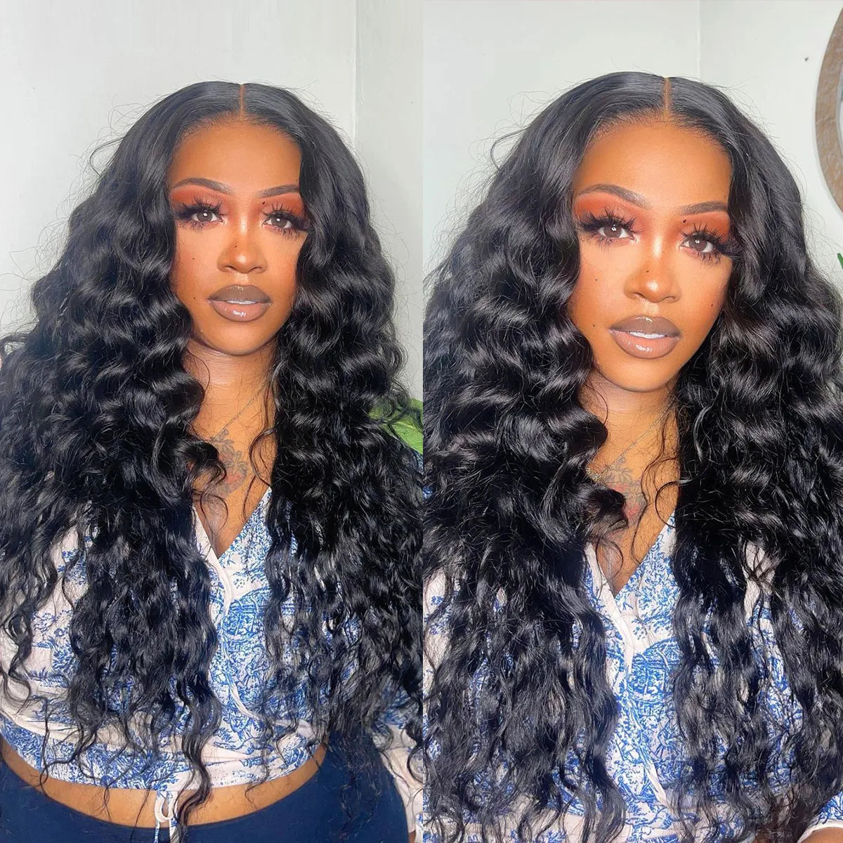 5x5 HD Undetectable Lace Closure Wigs High Quality Loose Deep Wave Lace Wig 180%