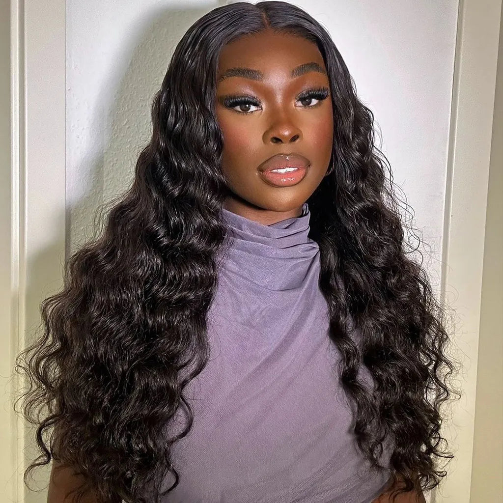 5x5 HD Undetectable Lace Closure Wigs High Quality Loose Deep Wave Lace Wig 180%