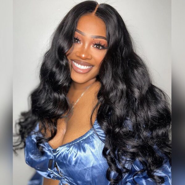Wear And Go Glueless 6x5 Lace Wig Pre-cut Lace Bleached Knots Body Wave HD Lace Closure Wig