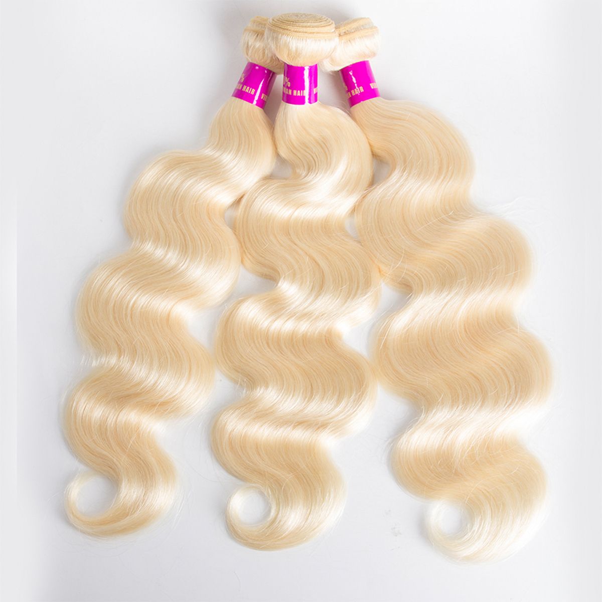 hair Brazilian blonde body wave human hair 3 bundles virgin human hair 613 color