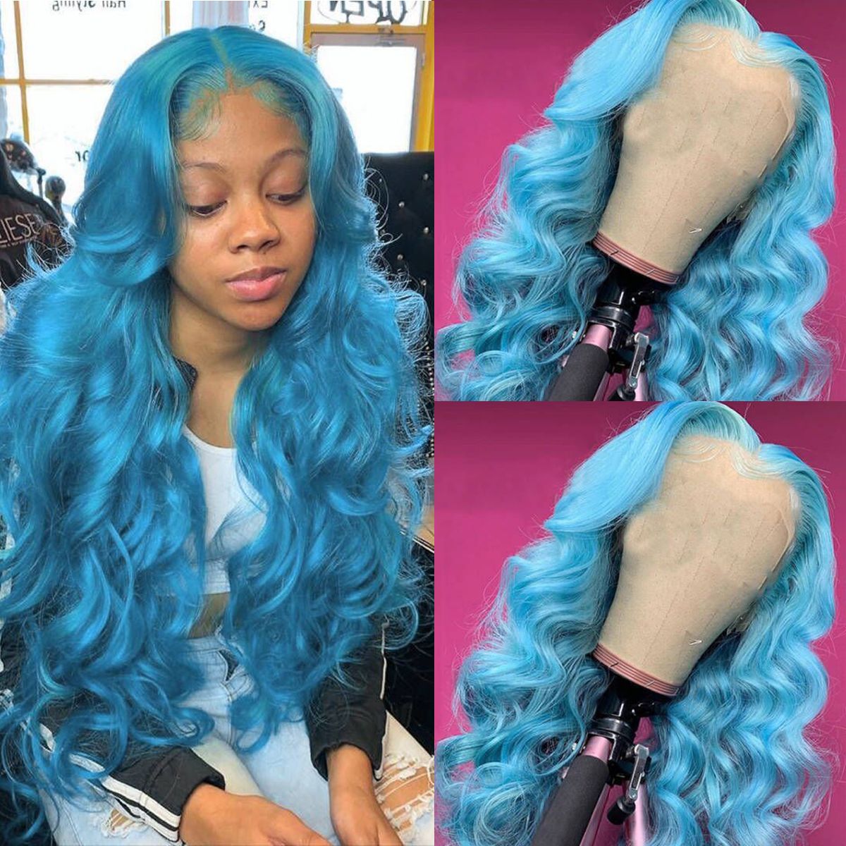 Colorful Body Wave 13x4 Lace Front Wigs High 180% Density