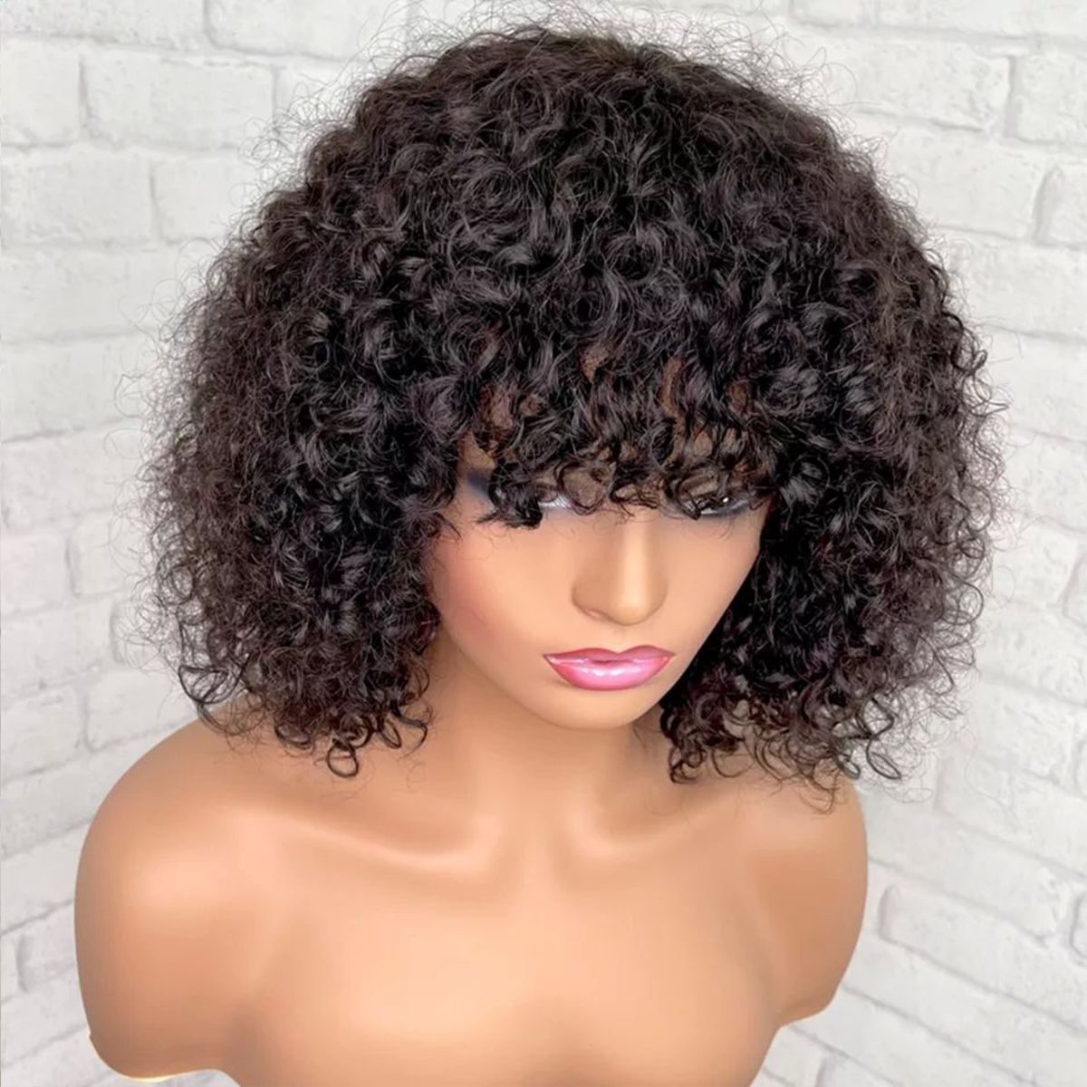 Two Wigs Only $119 | Straight 6x5 HD Lace Bob Wig 10" + Curly Machine Made Bob Wig 12"