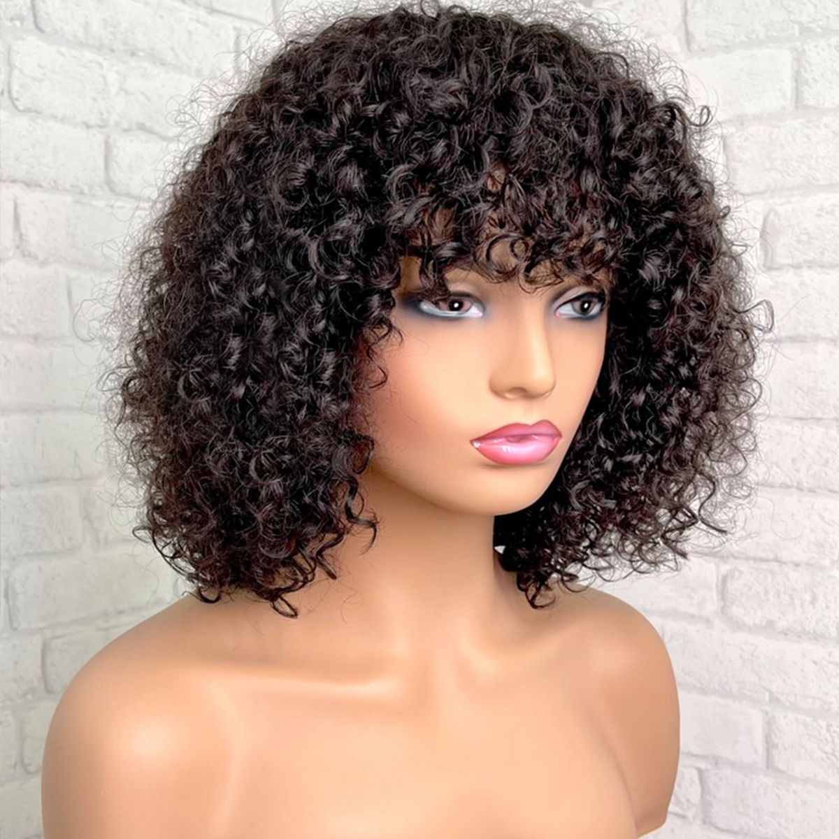 Two Wigs Only $119 | Straight 6x5 HD Lace Bob Wig 10" + Curly Machine Made Bob Wig 12"