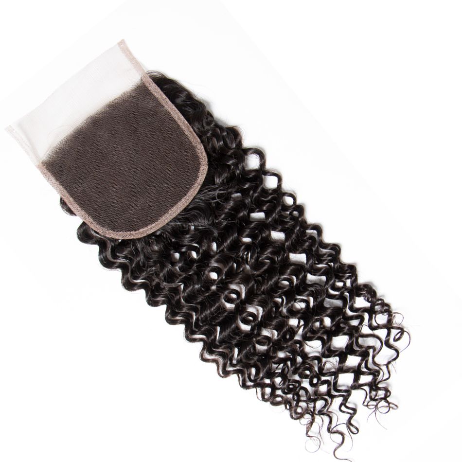 Tinashe Brazilian Curly Virgin Hair With Closure 100% Virgin Human Hair Bundles With Closure Jerry Curly