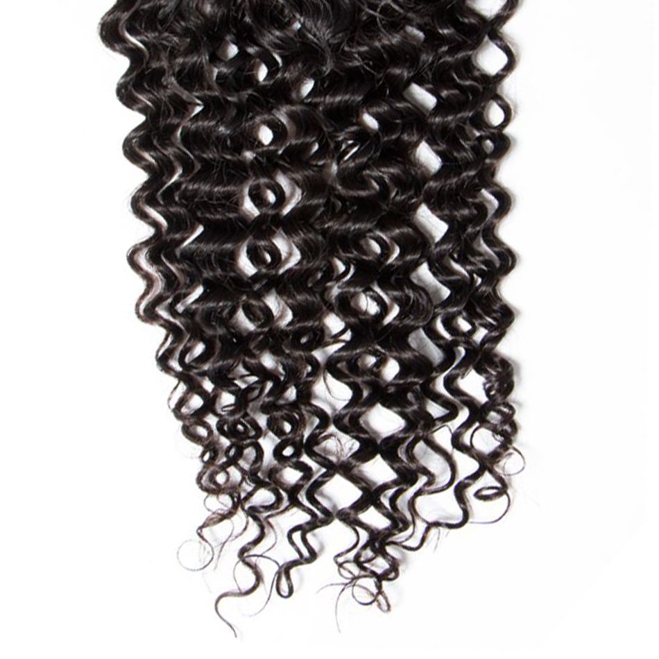 Hair Lace Closure 4*4 Curly Wave Brazilian Curly Lace Closure Human Hair Extensions
