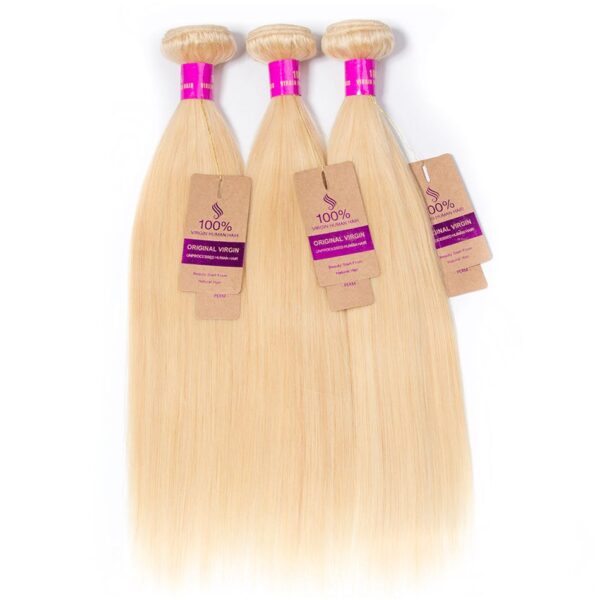 Hair brazilian straight hair 1 bundle deals Virgin Remy hair extensions 100% human hair bundles Color #613