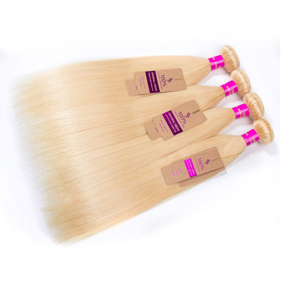 Hair brazilian straight hair 1 bundle deals Virgin Remy hair extensions 100% human hair bundles Color #613