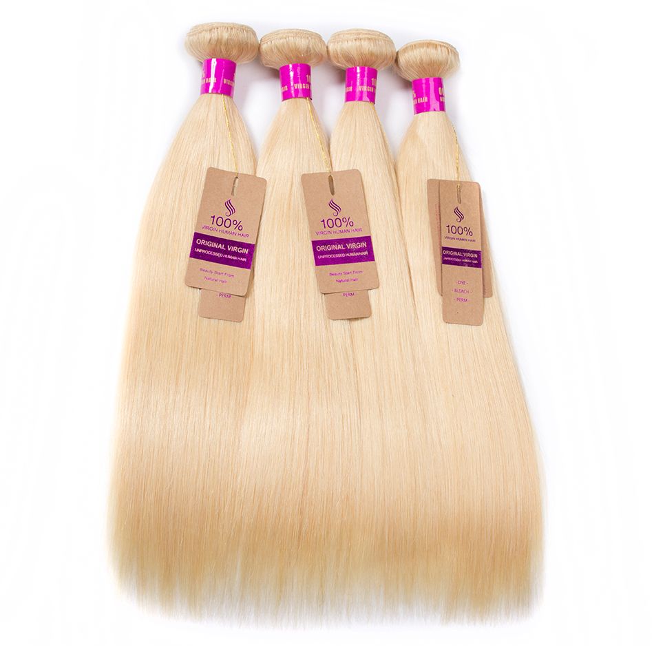 Hair brazilian straight hair 1 bundle deals Virgin Remy hair extensions 100% human hair bundles Color #613