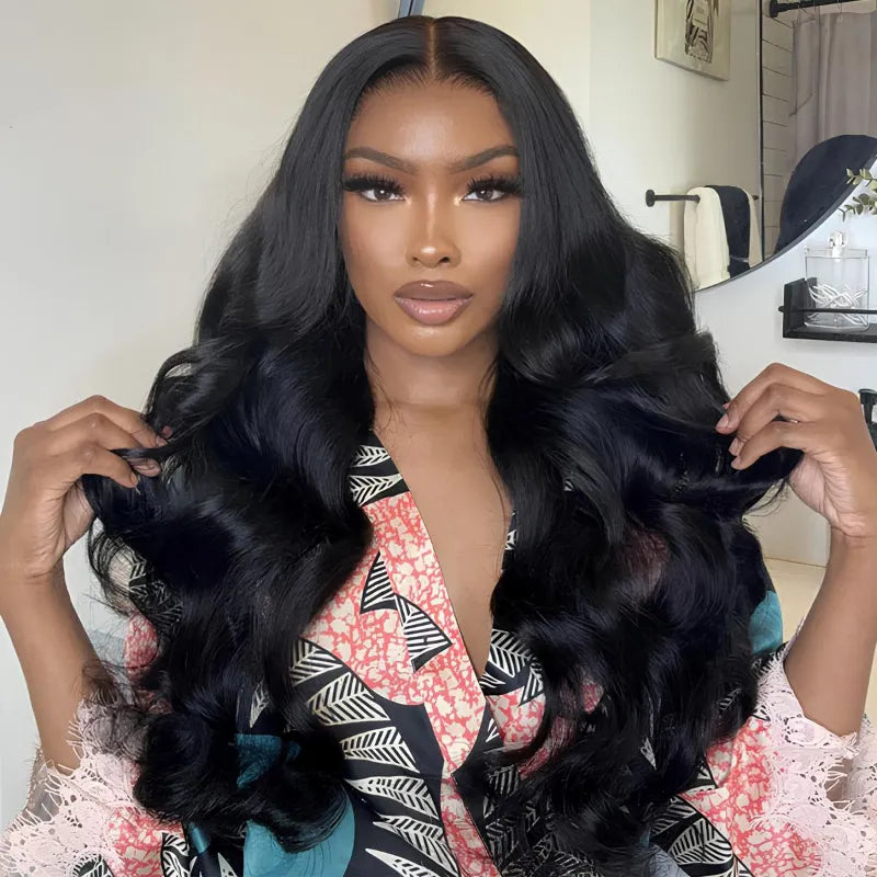 High Density Body Wave Human Hair HD Lace Front Wigs Full Look
