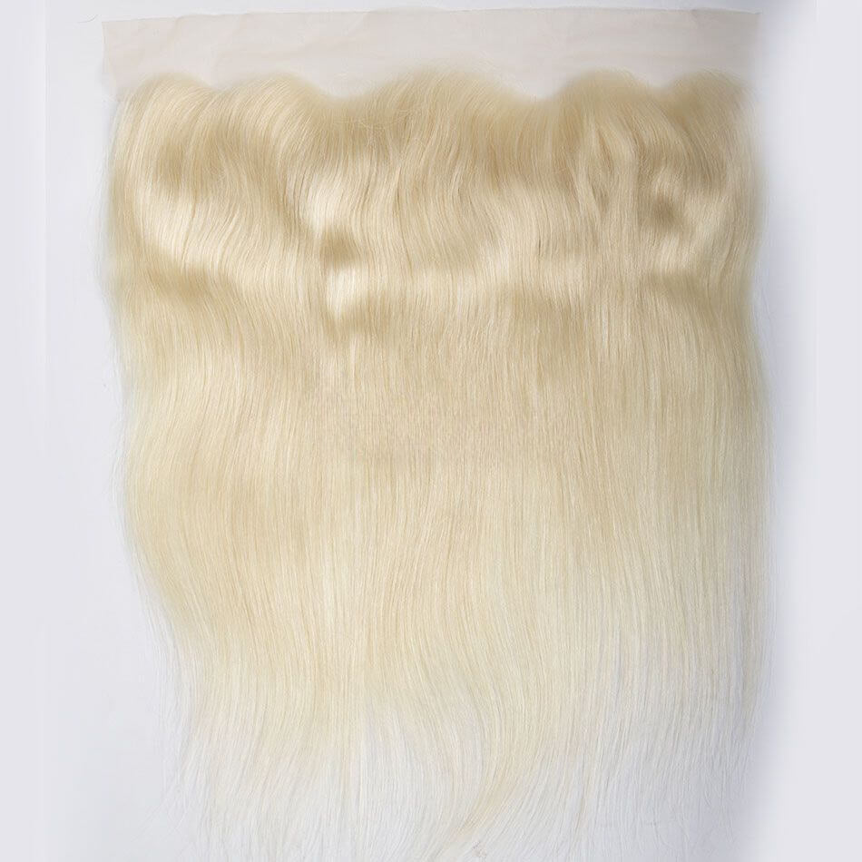 Curlymuse Blonde 613 Straight Hair 13x4 Lace Closure Frontal