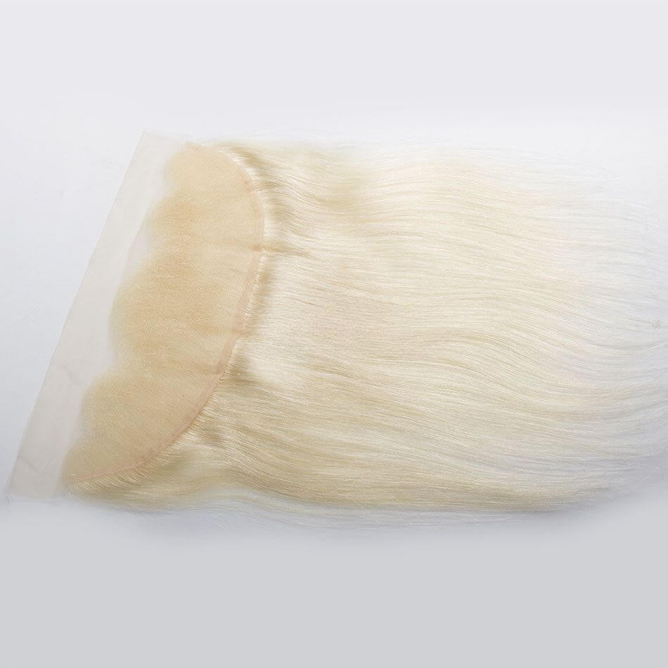 Curlymuse Blonde 613 Straight Hair 13x4 Lace Closure Frontal