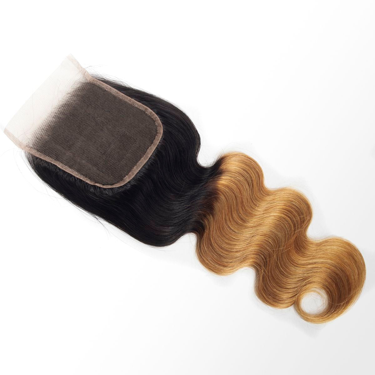 Ombre T1b/27 Brazilian Body Wave Bundles With Closure