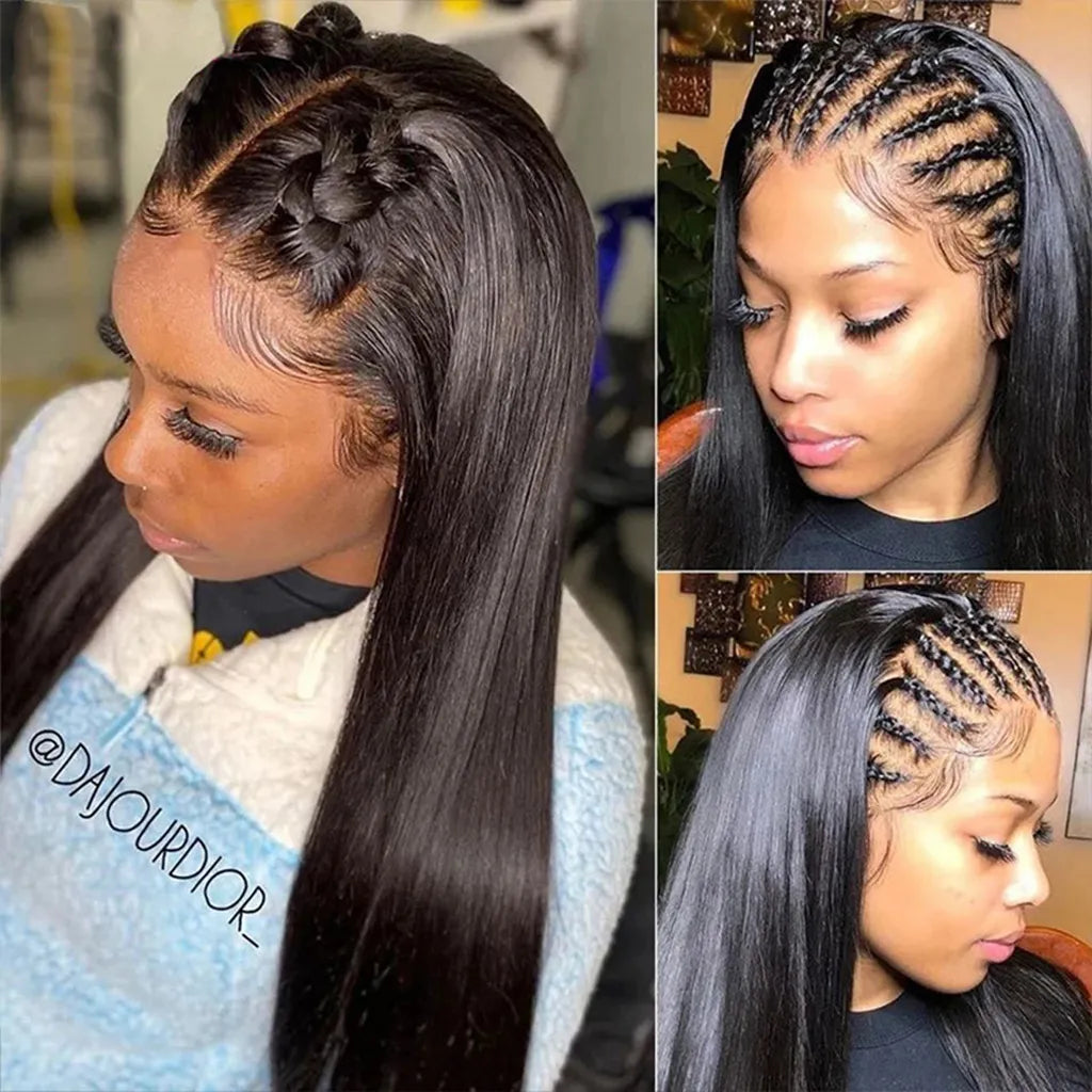 New 360 Lace Frontal Wigs Straight Human Hair Wigs Invisi-Drawstring 360 Wig