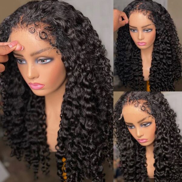 4C Edges Hairline Deep Wave 6x5 13x4 Lace Front Wig Glueless Lace Wig