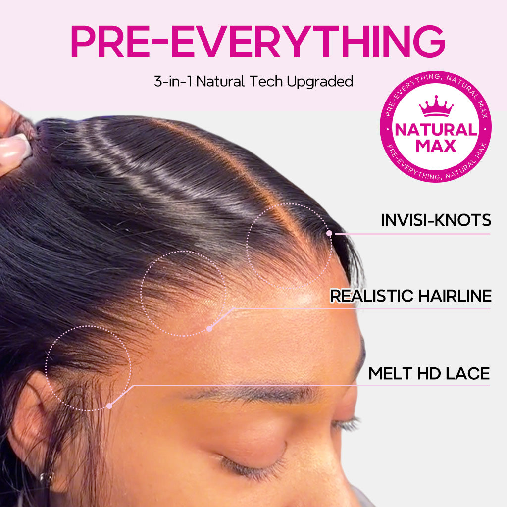 13x4 Full Frontal HD Lace Wigs Pre-Bleached Knots Glueless Body Wave Human Hair Wigs