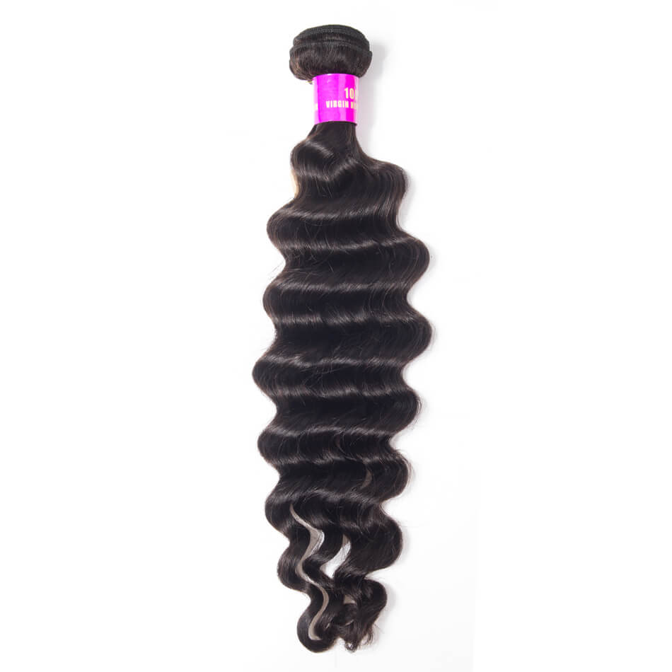 Loose Deep Curly Hair 4 Bundles Brazilian Hair Weave Bundles Wavy Hair 100% Virgin Human Hair Extension