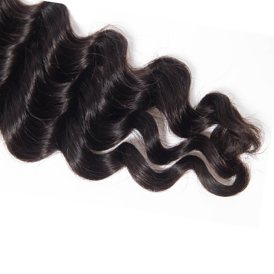 Brazilian Virgin Hair Loose Deep Wave 3 Bundles 100% Virgin Hair Bundles Loose Deep Curly Weave Human Hair