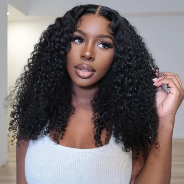 Airy Breathable Cap Wear & Go Curly Pre-Cut 6x5 Plus Lace Wig 100% Glueless Install Beginnger Friendly