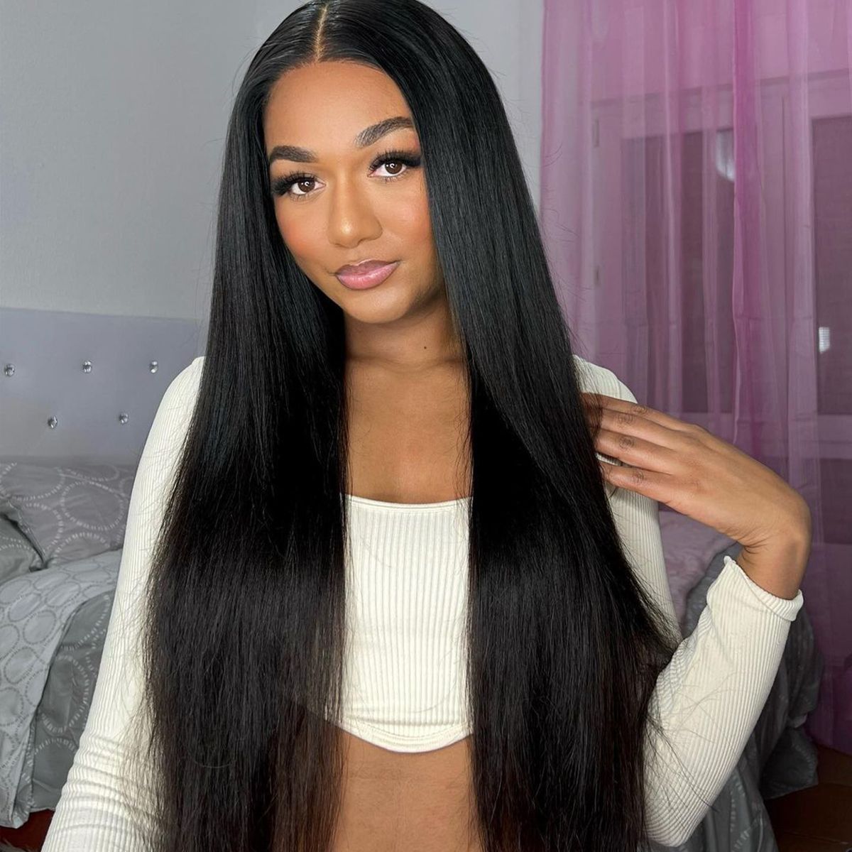 Glueless Straight 6x5 Plus Airy Cap Lace Wig Pre-Cut HD Lace Pre-Bleached Knots Wear & Go