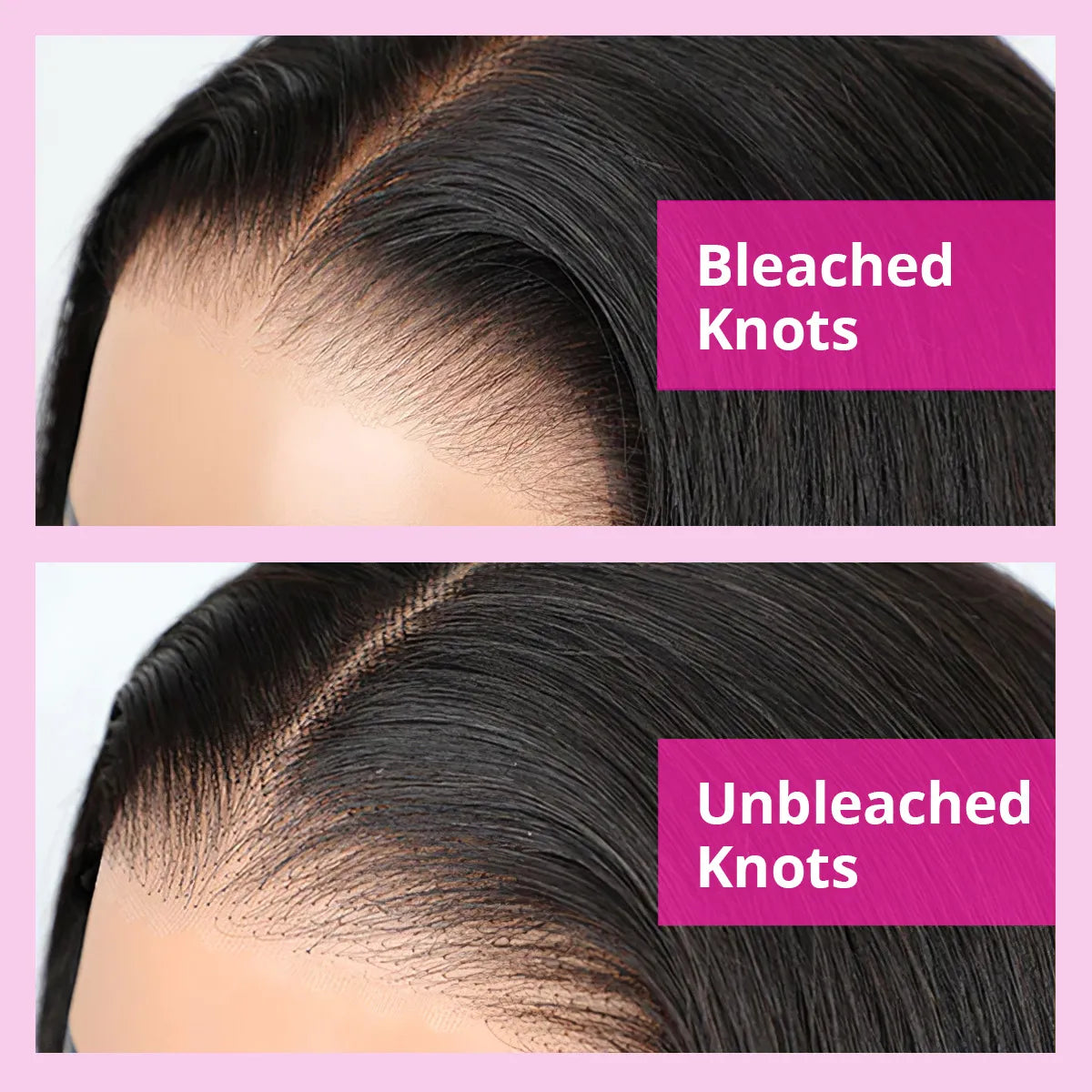 Silk Base 6x5 Lace Closure Straight Wig Ready To Go Pre-Cut HD Lace & Pre-Bleached Knots