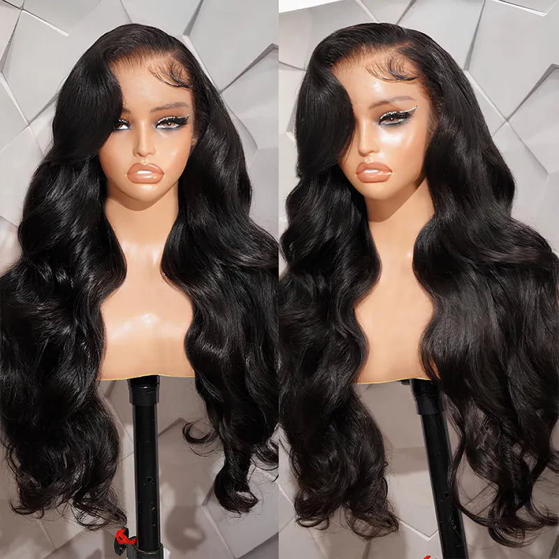 High Density Body Wave Human Hair HD Lace Front Wigs Full Look