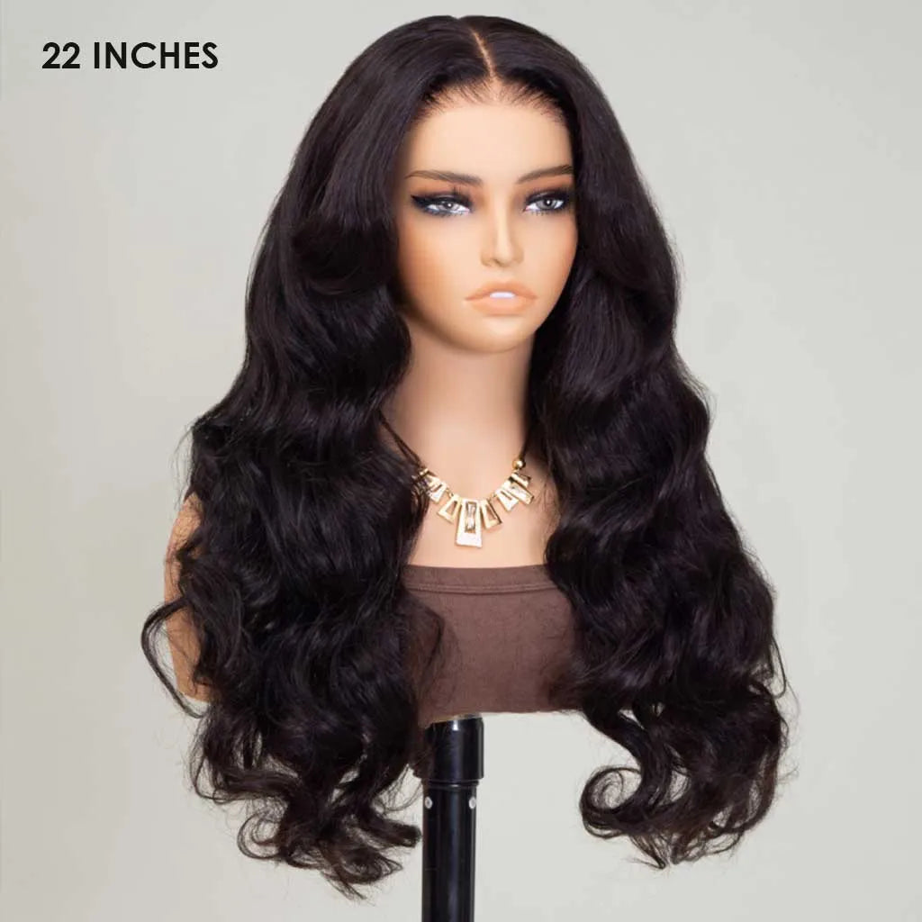 13x4 Full Frontal HD Lace Wigs Pre-Bleached Knots Glueless Body Wave Human Hair Wigs