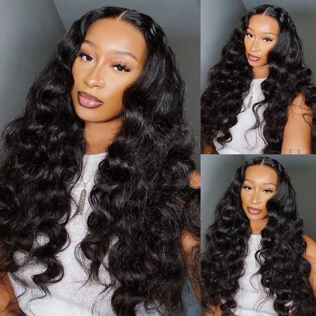 High Density Body Wave Human Hair HD Lace Front Wigs Full Look