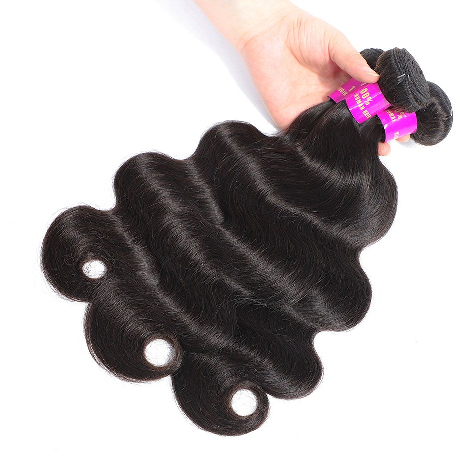 5×5 Lace Closure With Bundles Brazilian Body Wave Virgin Human Hair Deals