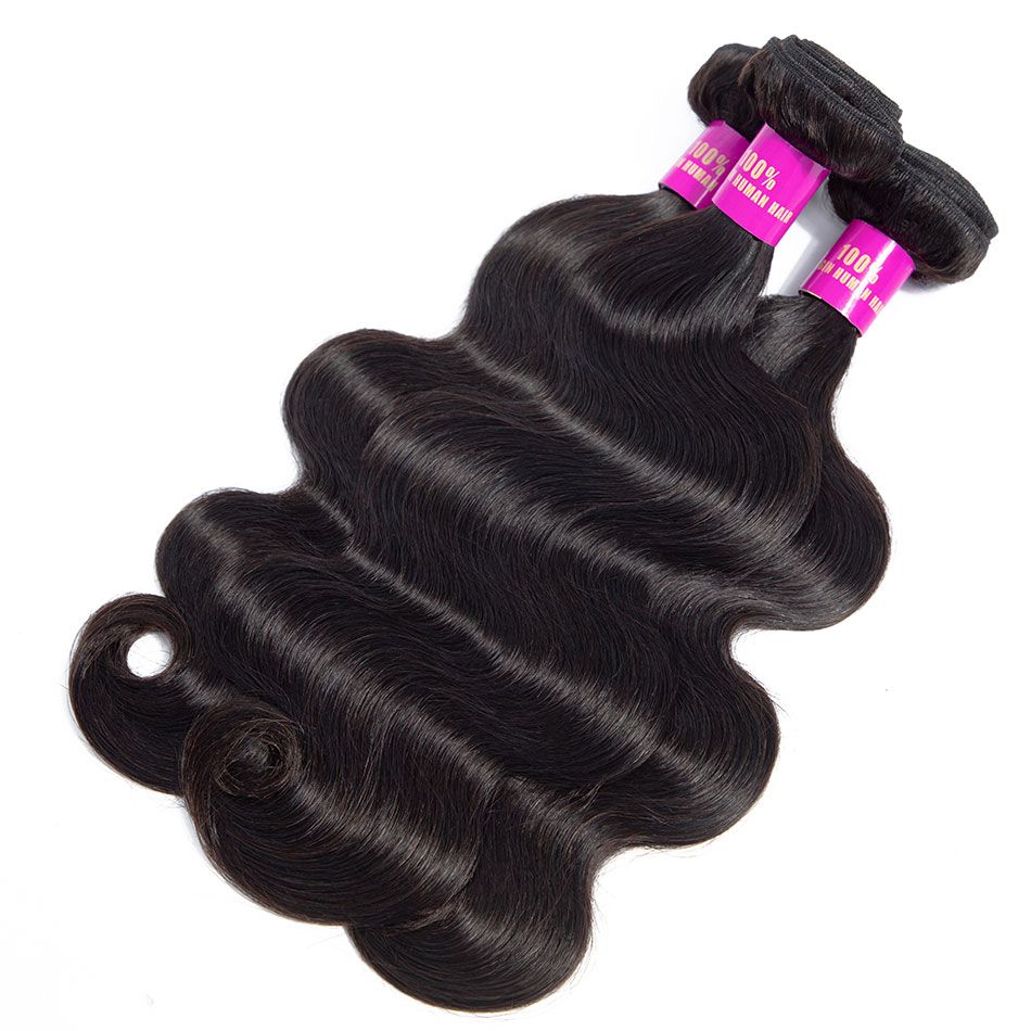 Brazilian Body Wave Bundles with 5x5 HD Lace Closure